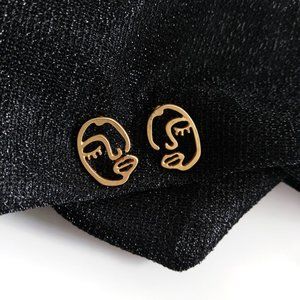 💙Art Stud Earrings Sterling Silver Post